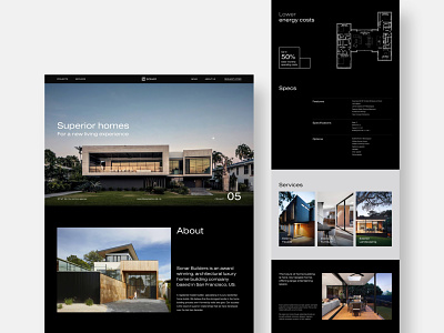 Sonar superior homes – Responsive Landingpage UI-Design homes landingpage luxury superior uidesign uiux webdesign