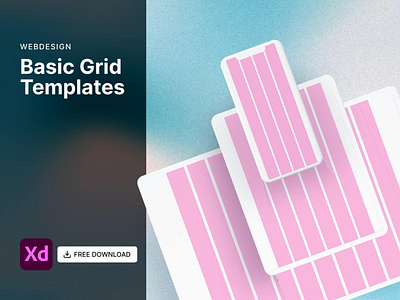 Free Basic Grid Templates | Adobe XD adobexd beginner designer download free freebie grid grid template template webdesigner