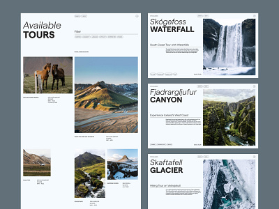 ICELANDS. Travel Webdesign Concept