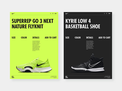 Nike Sneaker Webdesign Concept