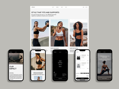 ORPHEUS Active Sportswear | Digital Design fitness mobile responsive ui webdesign
