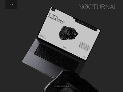 NOCTURNAL Webdesign Concept clean dark digital minimal uidesign webdesign