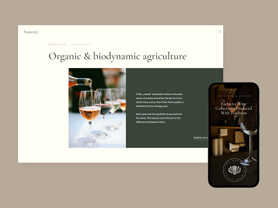 Vouvréy Wineyard Webdesign ui uidesign webdesign wine wineyard