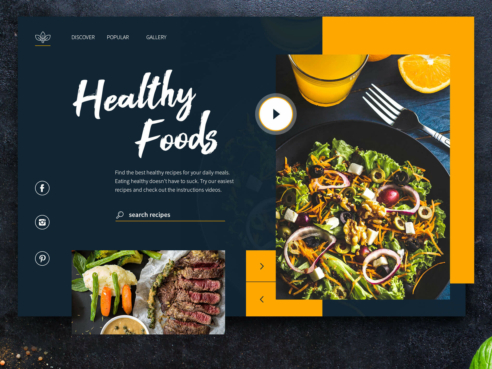 Healthy Foods Design by Lukas Rudrof on Dribbble