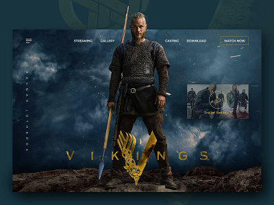 Vikings Landingpage adobexd dailyui design font illustration typography vikings web webdesign webdesigner website