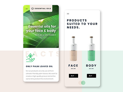 Essential Oils Mobile dailyui design mobile mobile app mobile ui prototype responsive design ui ux webdesign