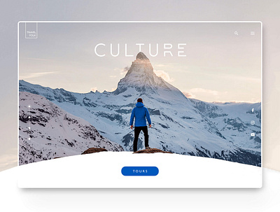 CULTURE Webdesign blog blogging booking e commerce landingpage minimalistic mountain nature travel traveling ui uiux web webdesign website