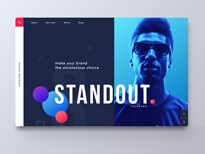 STANDOUT. Web Design brand choice design designer personal website portfolio portfolio design standout ui uiux visual design