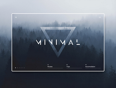 MINIMAL | Web Design adobexd dark ui explore forest inspiration minimal minimalistic typogaphy ui uiux webdesign webdesigner website