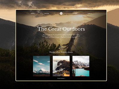 The Great Outdoors | Webdesign