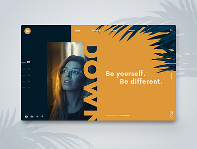 Be yourself. Webdesign Inspiraiton adobe adobexd minimal plant plants typo typogaphy typographic typography ui ui ux web webdesigner website yourself