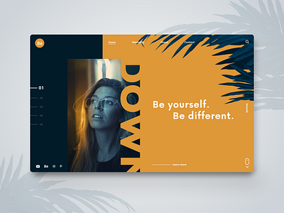 Be yourself. Webdesign Inspiraiton