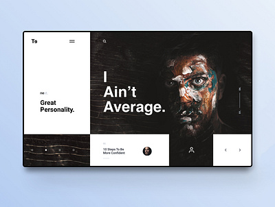 I Aint Average | Webdesign Inspiration design interface minimal portrait ui uiux ux web