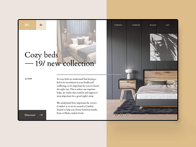 Cozy Beds | Conceptual Landingpage Design