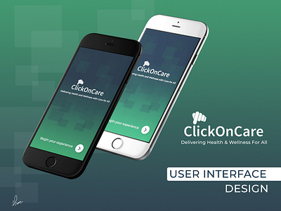 ClickOnCare- Health and Wellness with Care for All animation app branding design flat health app healthcare icon illustration illustrator logo mobile photoshop typography ui ux vector web website