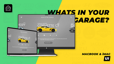 GARAGE - A Super Car Store animation app design illustration illustrator logo photoshop ui ux web design website