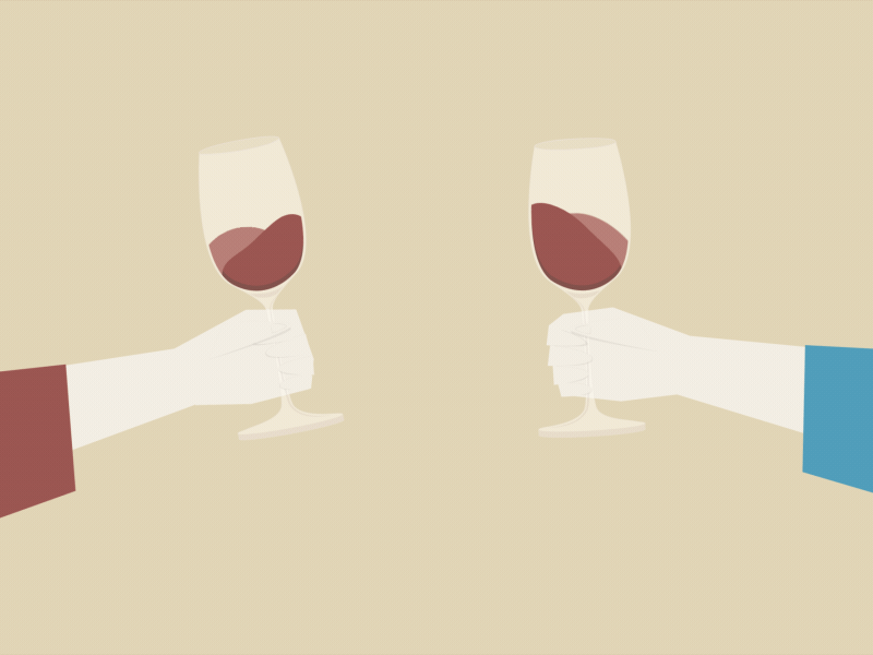 Salud! after effects animation character design liquid loop motion motion design motion graphics vector wine