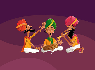 rajasthan concert remembrance character design design illustration