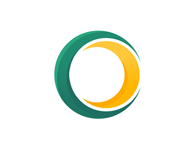 letter O logo branding design letter o logo logodesign logotype moonshine ocean vector
