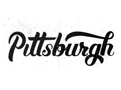 PGH Quickie black and white brush script hand drawn type hand lettering inktober pittsburgh script type type design typography
