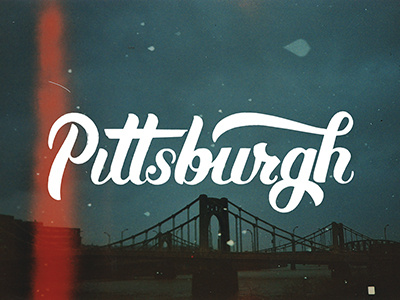 Pittsburgh brush script hand drawn type hand lettering inktober lettering pittsburgh script type typography
