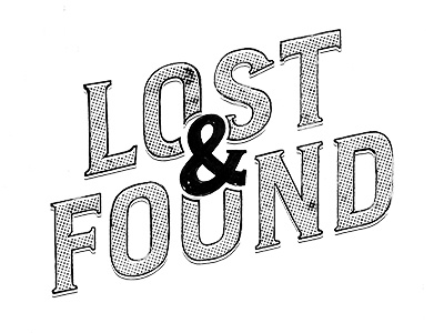 Lost & Found black and white hand drawn type hand lettering ink inktober lettering type typography
