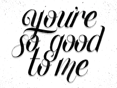 So Good black and white hand drawn type hand lettering inktober lettering script type typography