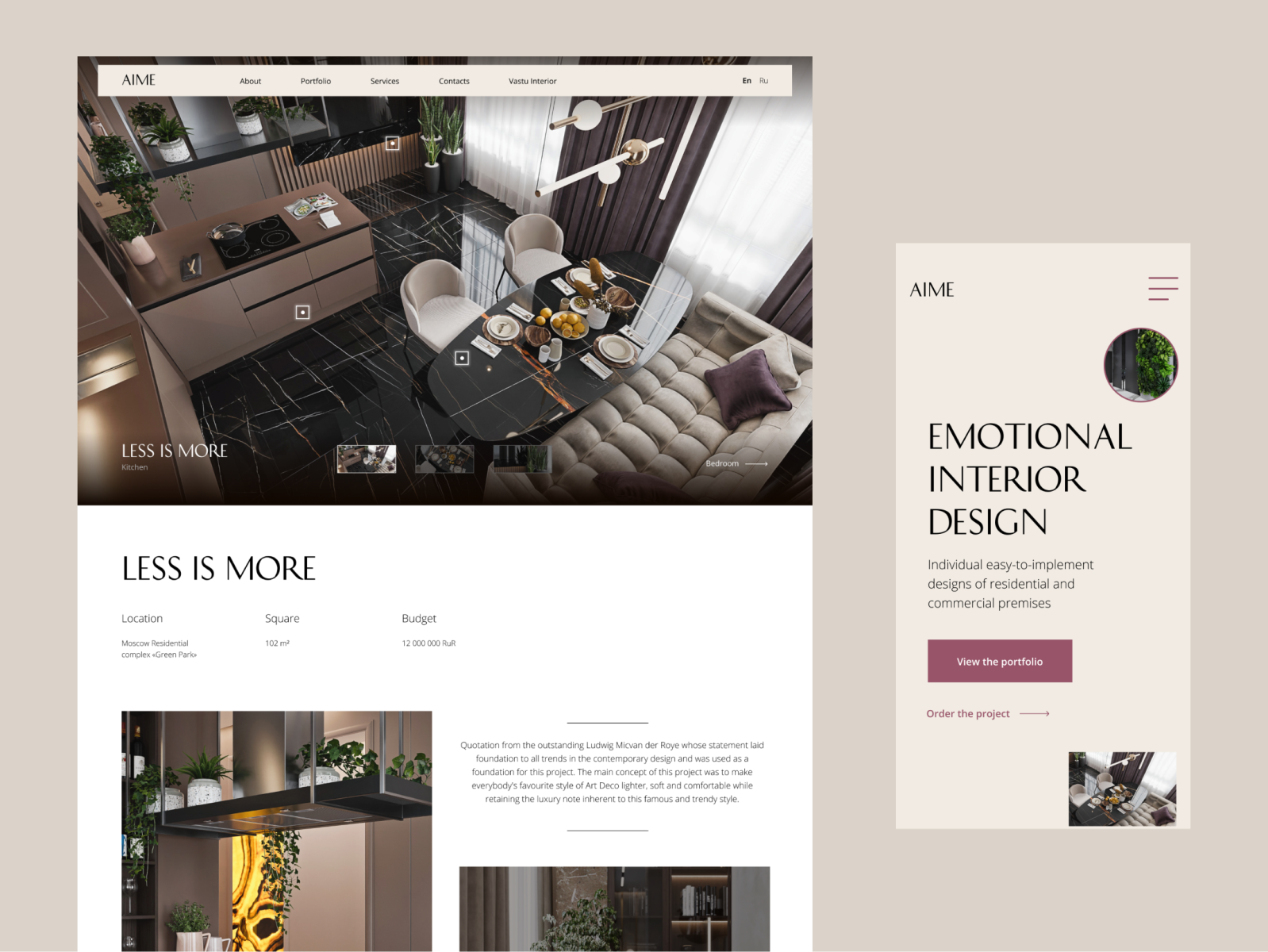 Portfolio focus shot by Yulia Polischuk on Dribbble