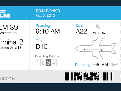 Boarding pass improved