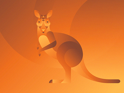 Theo animals illustration kangaroo