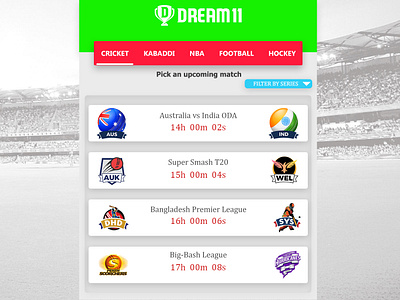 Dream11 App Redesign