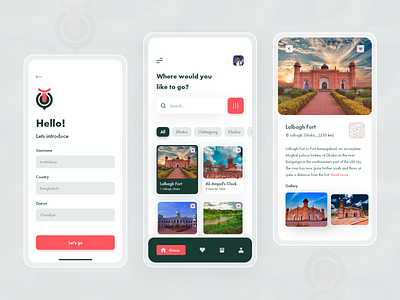 Travel Guide App Concept app app ui appdesign bd bdtravelers bdtravelguide dribbble ios ios design mobile mobile ui productdesign travel travel app ui uidesign uiux ux uxdesign xd