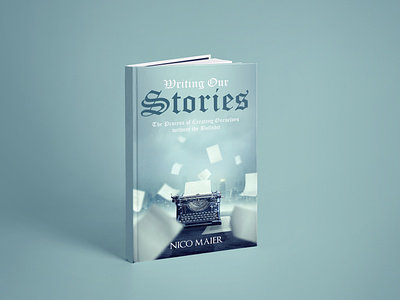 Writing Our Stories Book cover branding cover book cover design depression design flat illustration logo ui vector writing our stories book cover