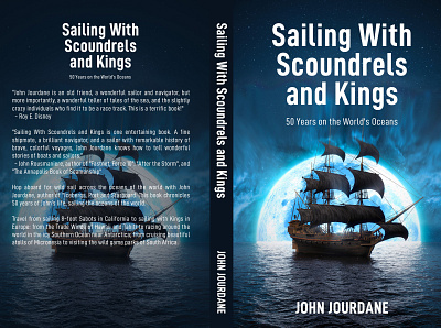 Sailing With Scoundrels and Kings Book Cover branding cover book cover design depression design flat illustration logo ui vector
