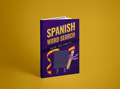 Spanish Word Search Book for Adults 3d animation branding cover book cover design depression design flat graphic design illustration logo motion graphics ui vector