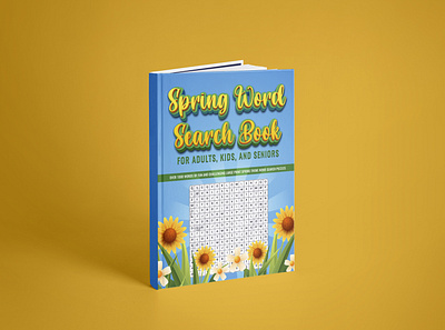 Spring Word Search Book Cover Design 3d animation branding cover book cover design depression design flat graphic design illustration logo motion graphics ui vector