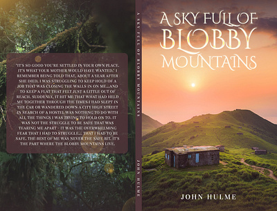 A Sky Full of Blobby Mountains Book Cover 3d animation branding cover book cover design depression design flat graphic design illustration logo ui vector