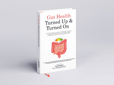 Gut Health Turned Up & Turned On Book Cover branding cover book cover design depression design flat illustration logo ui vector