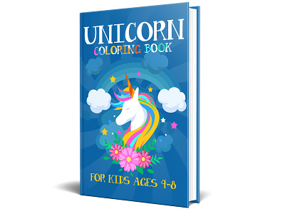 Unicorn Coloring Book For Kids Ages 4 8 book cover