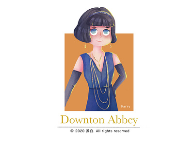 dowmton abbey_marry design design draw illustration illustration art banner design illustration design ui