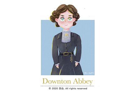 downton abbey design design draw illustration illustration art banner design illustration design typography ui