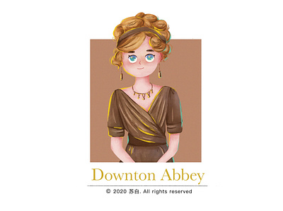 Downton Abbey design design draw illustration illustration art banner design illustration design