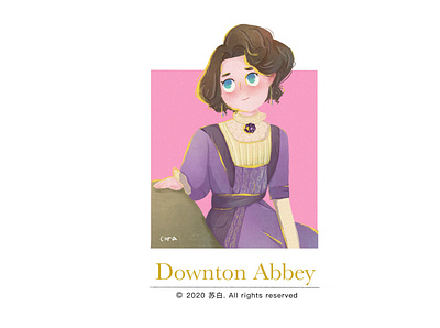 downton abbey design design draw illustration illustration art banner design illustration design ui