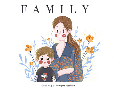 family 2 design design draw icon illustration illustration art banner design illustration design typography