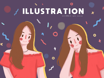 friends illustration illustration art banner design typography