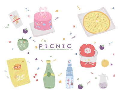 picnic design design draw icon illustration illustration app illustration art banner design logo web
