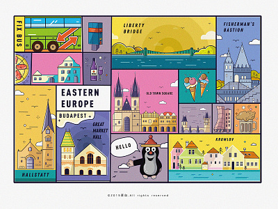 European travels branding design design draw icon illustration illustration app illustration art banner design illustration design logo ui