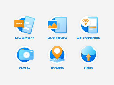 Technology Feature icon Set