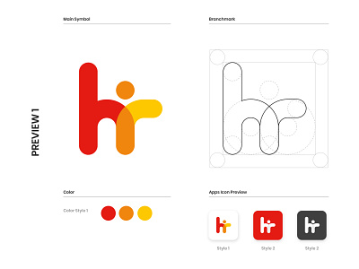 HR Revive Logo concept 1 apps icon apps logo design illustration logo logodesign vector