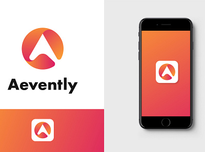 Aevently App Logo Design app app icon app logo branding design icon icon design iconography illustration logo minimalist simple vector